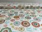 Preview: Patchworkstoff weiß aus der Serie Doodle Days mit bunten Kreisen und Blumen